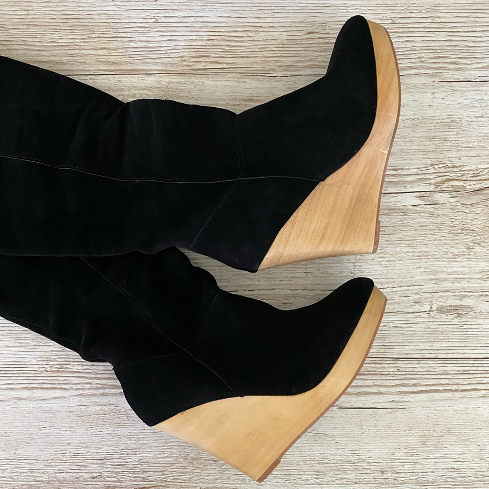 NWT Cooperative Tall Suede Wedge Boot Sz 8.5